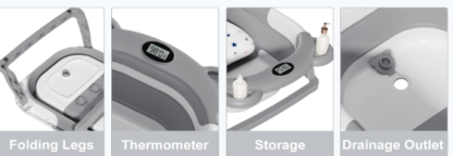 Foldable Bathtub for Newborn with Thermometer - Image 4