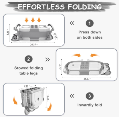 Foldable Bathtub for Newborn with Thermometer - Image 5
