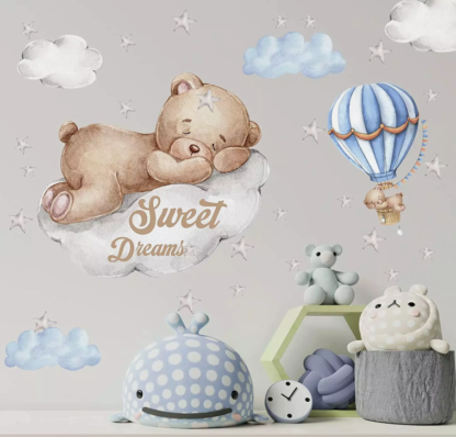 Tedy Bear Wall Stickers for Kids Room Decor - Image 4