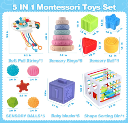5 in 1 Montessori Toys for Babies - Image 2
