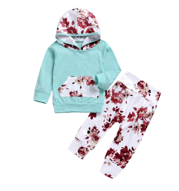 Girl Hoodie With Pant & Headband