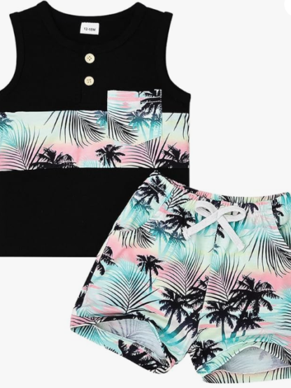 Sleeveless Tank Top With Short - Image 2