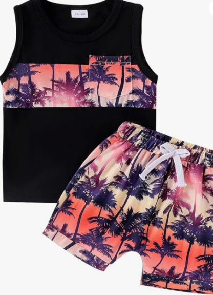 Sleeveless Tank Top With Short