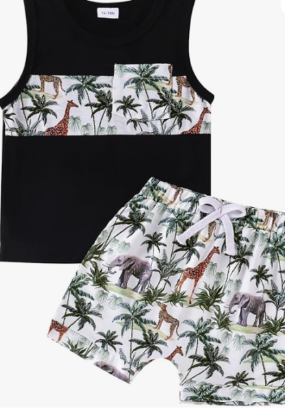 Sleeveless Tank Top With Short - Image 3